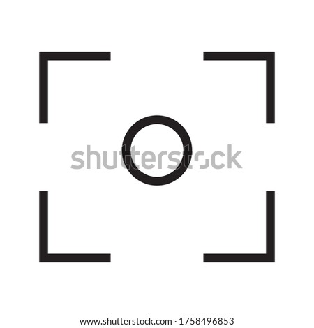 focus, circle, capture icon. One of business collection icons for websites, web design, mobile app on white background