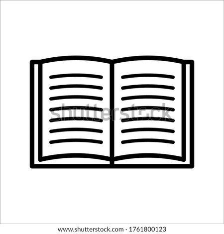 book - stationery icon vector design template