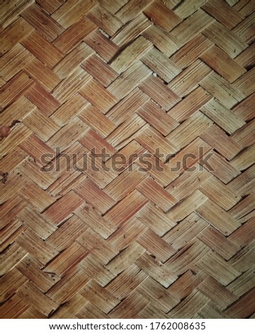 Bamboo sieve texture background pattern.