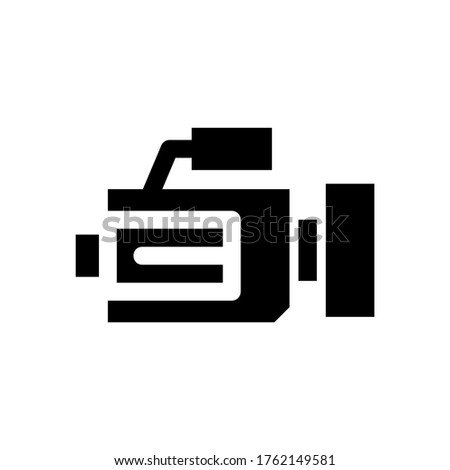 video camera icon or logo isolated sign symbol vector illustration - high quality black style vector icons
