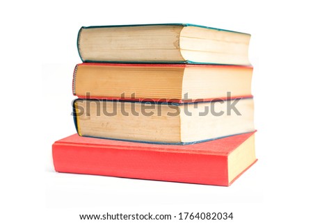 aged book isolated on white background.