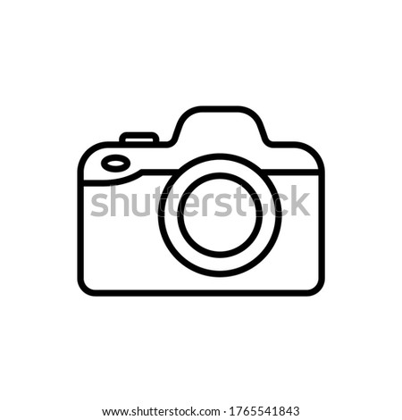 camera icon vector,  photography camera symbol icon flat design