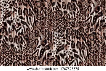 abstract furry leopard skin pattern