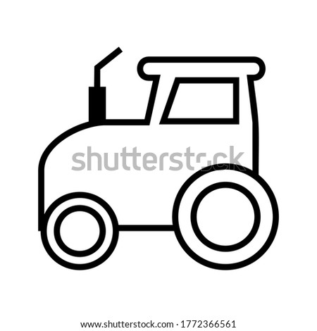 tractor icon or logo isolated sign symbol vector illustration - high quality black style vector icons
