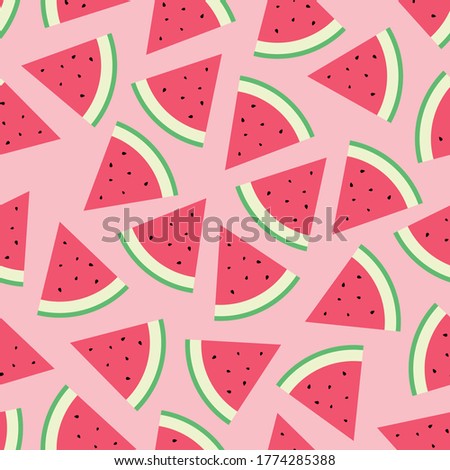 fresh fruit Watermelon Pattern Illustration