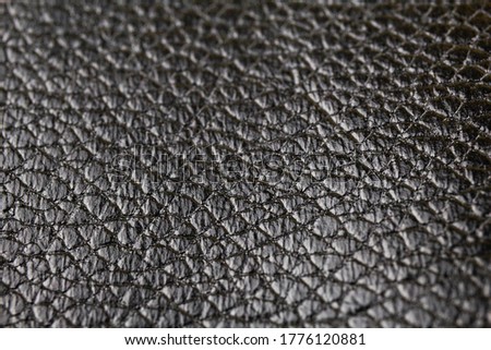 Black leather close up shot