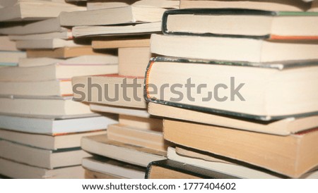 Pile of different shape and size books