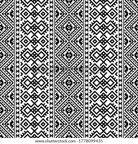 Traditional tribal pattern vertical background design vector