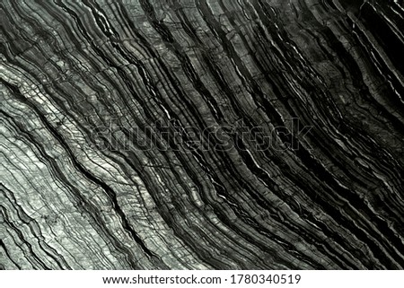abstract marble black and white color wave pattern texture background