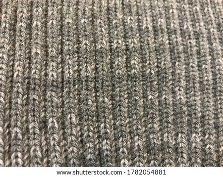The gray merino wool fabric is used for clothing, hats.