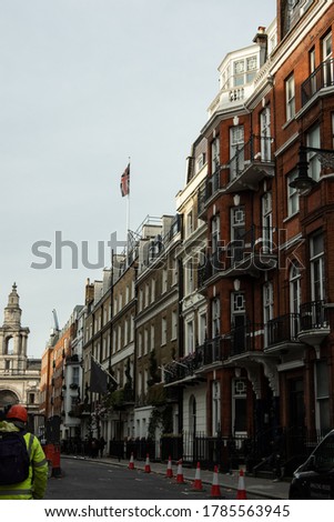 street view of London in autumn