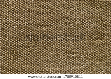Canvas fabric as background, khaki fabric pattern or texture