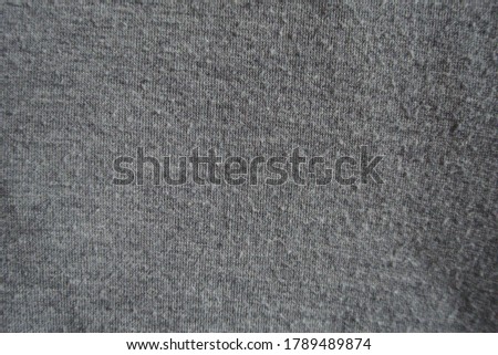 Closeup of grey coloured and wave like cotton texture