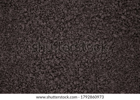 surface organic ground background, cultivated soil texture before planting