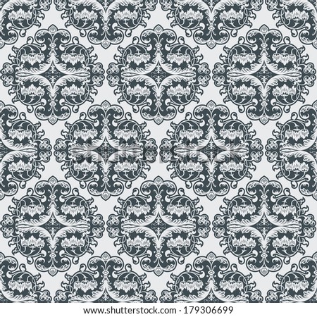 Vector flower pattern seamless