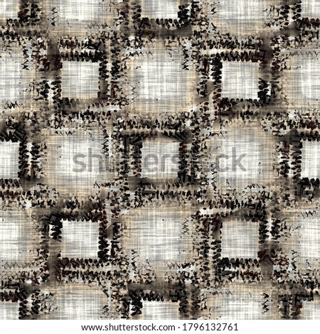 Seamless sepia grunge cloth texture background. Distressed fabric pattern textile material. Grunge rough blur linen all over print 