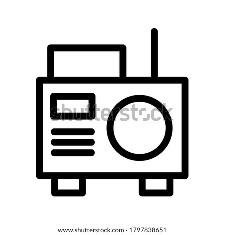 Radio icon or logo isolated sign symbol vector illustration - high quality black style vector icons
