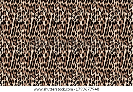 shaded scattered leopard pattern design