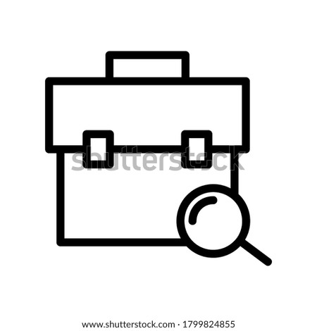searching job icon or logo isolated sign symbol vector illustration - high quality black style vector icons
