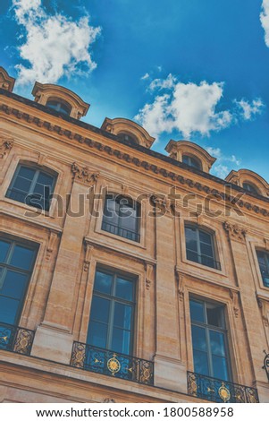Typical Parisian architecture in the centre of Paris