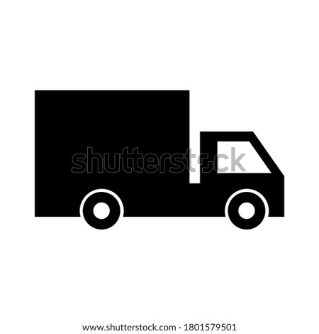 delivery truck icon isolated on white background. vector illustration