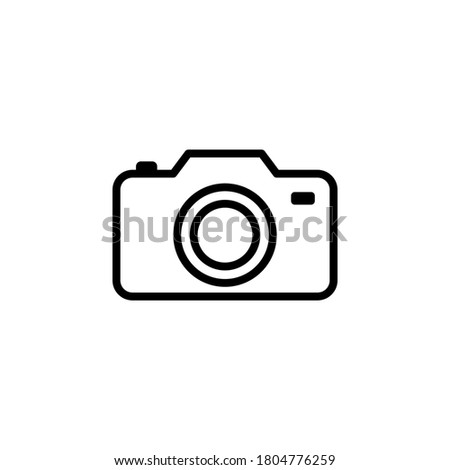 Camera icon symbol vector isolated on white background
