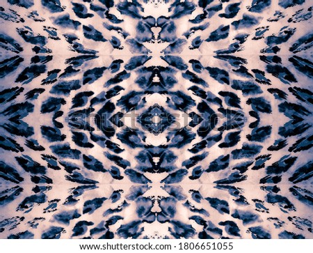 Seamless Grunge. Aqua Scarf Animal Print. Turquoise Seamless Leopard. Indigo Jungle Exotic Design. Indigo Textured Animal Pattern. Fur Repeating Pattern.