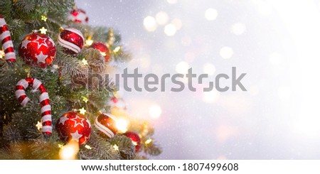 Christmas and New Year holidays background .
