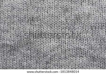 Closeup of knitted pattern from winter sweater.
