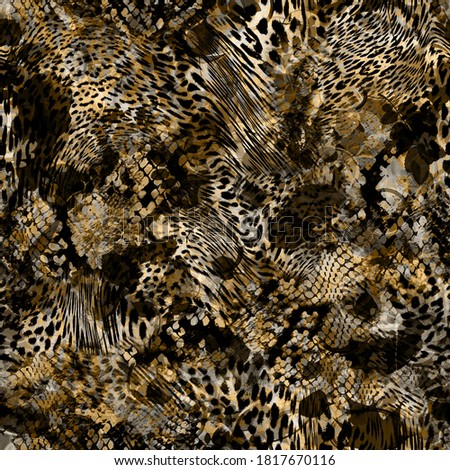 Leopard skin polka pattern background