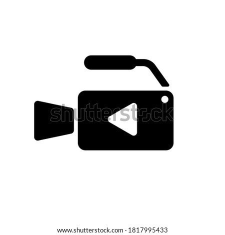 video record icon flat design 