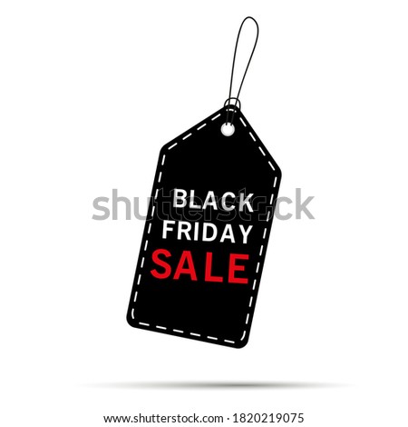 Black Friday sales tags. Black Friday design, sale, discount, advertising, marketing price tag. Clothes, furniture, cars sale Vector illustration