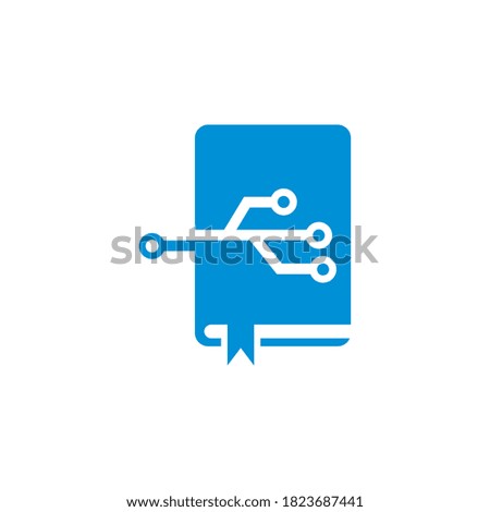 Digital Book Vector , Technology Logo