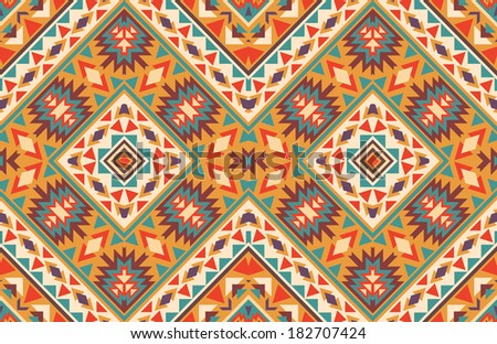 Seamless colorful navajo pattern