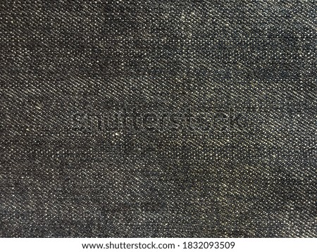 Black denim texture background with copy space for design