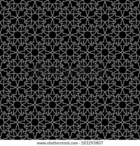 Floral seamless ornamental pattern. Vector background.