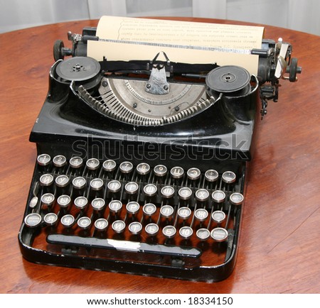 obsolete vintage typewriter