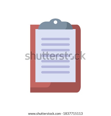 Document flat style icon design, Data archive storage organize business office and information theme Vector illustration