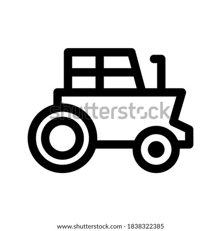 Tractor icon or logo isolated sign symbol vector illustration - high quality black style vector icons

