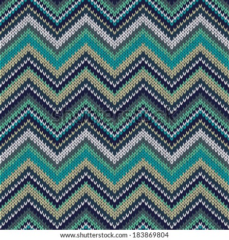 Style Seamless Knitted Pattern. Fashion Color Swatch 