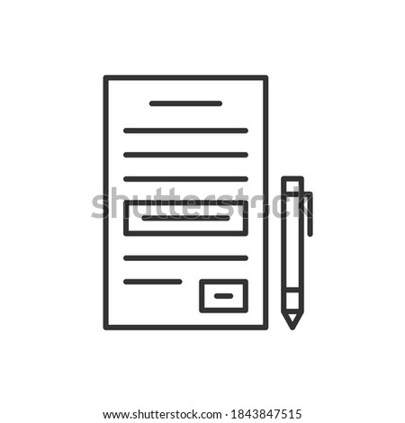 Agreement Icon Symbol. Premium Quality Isolated Contract Element In Trendy Style. Vector black icon.