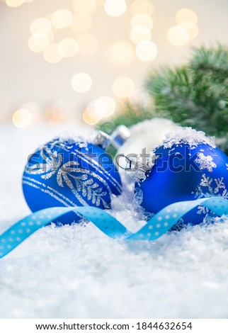 Merry Christmas and Happy New Year, Holidays greeting card background. Selective focus.holidays