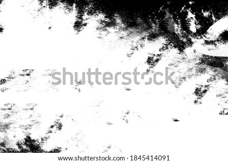 Freeze motion of black dust explosion isolated on white background 