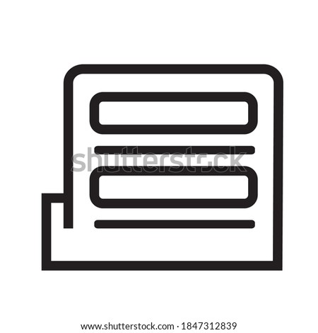 newspaper icon or isolated sign symbol vector illustration - high quality icons