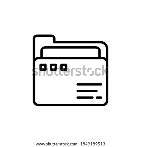 Folder icon in vector. Logotype
