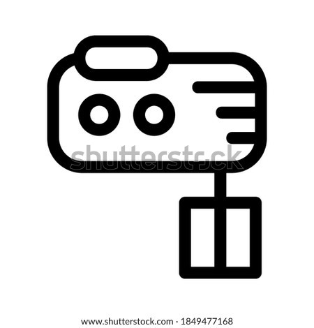 food mixer icon or logo isolated sign symbol vector illustration - high quality black style vector icons
