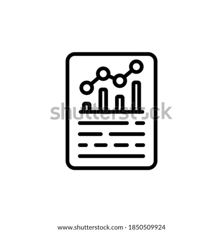 Business Graph icon in vector. Logotype