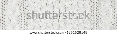 White knitted textile for background
