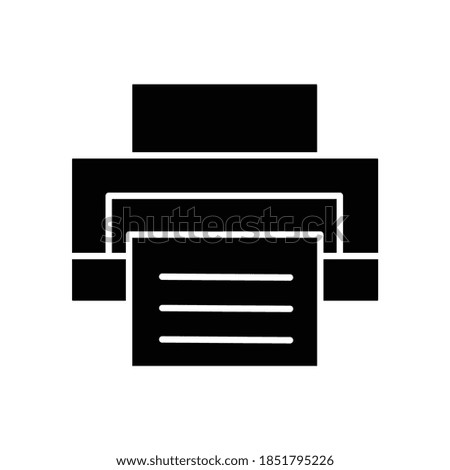 Printer Copier Machine glyph icon