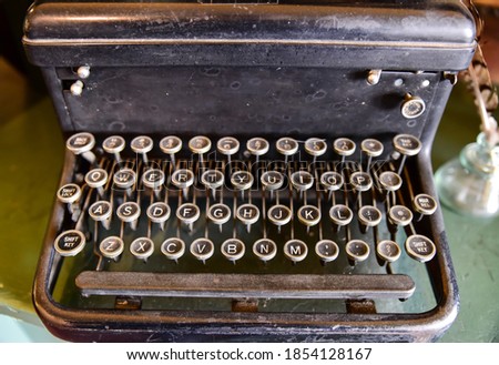 vintage antique manual typewriter keys